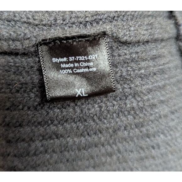 Jenni Kayne Dark Charcoal Cocoon Cashmere Cardigan Sweater XL Oversized Knit - Picture 5 of 5